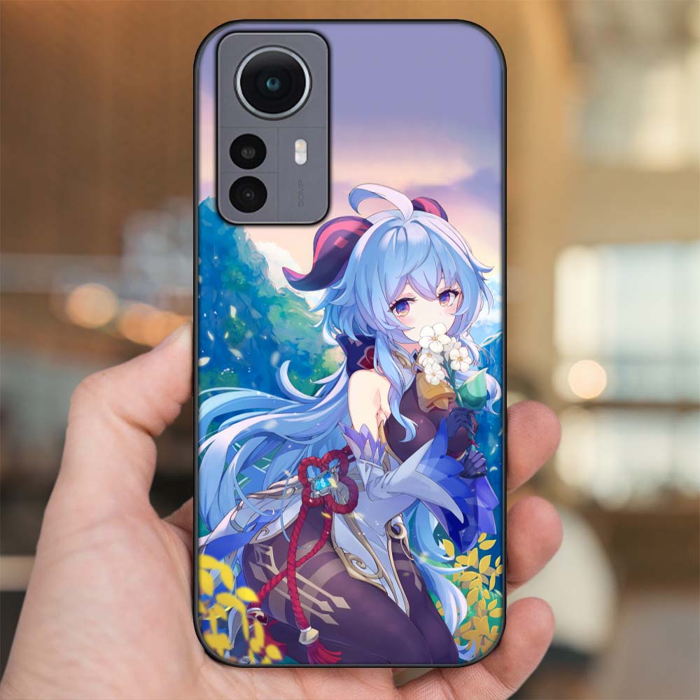 Ốp lưng Xiaomi 12 Pro 5G viền đen in hình Ganyu Genshin Impact