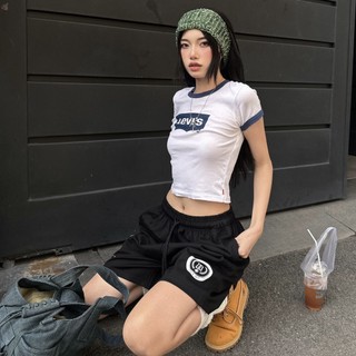 Quần short ngắn in Regods ống rộng form rộng unisex nam nữ lưng chun - Short SS3