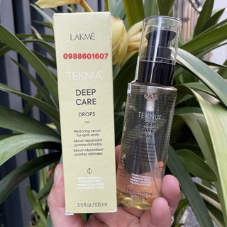 Tinh dầu phục hồi tóc khô và hư tổn Lakme Teknia Deep Care Drops 100ml (2026)