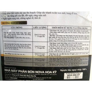 Phân bón Roots Nova Hoa Kỳ cal 5 lít