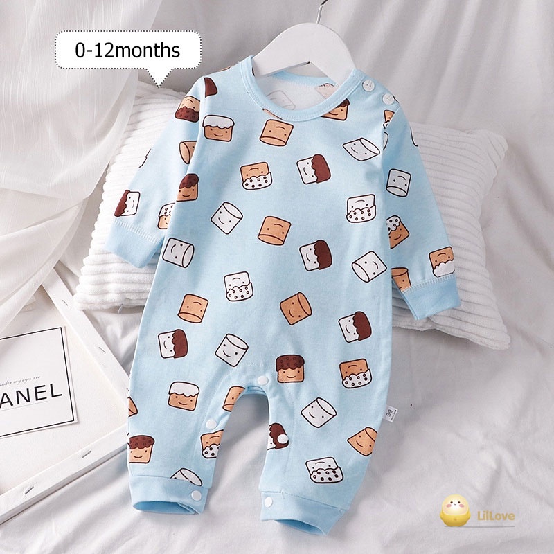 （0-12 tháng mũ miễn phí） Body cộc cho Bé Trai Bé Gái  quần áo Sơ Sinh vải Cotton mềm mịn, Bodysuit cho bé dễ thương
