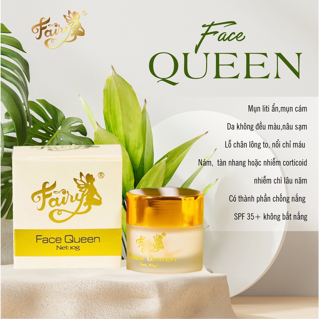 COMBO 3 Kem dưỡng da mặt Face Queen Fairy dưỡng trắng mờ thâm đều màu da 10gram | BigBuy360 - bigbuy360.vn