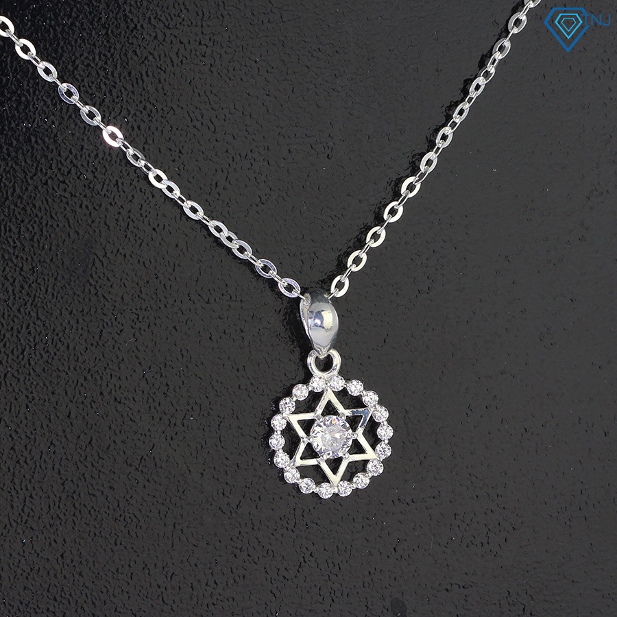 Dây chuyền bạc nữ mặt ngôi sao gắn đá đẹp, lấp lánh DCN0638 - Trang Sức TNJ