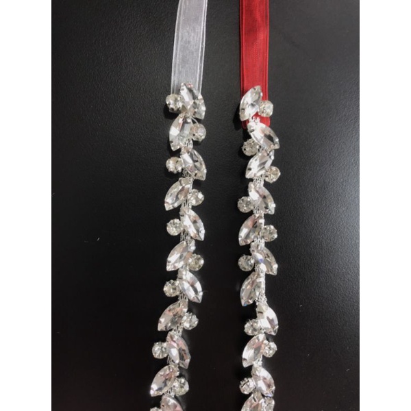 Thắt lưng Đính Đá Nhân Tạo Phong Cách Sang Trọng Cho Cô Dâu