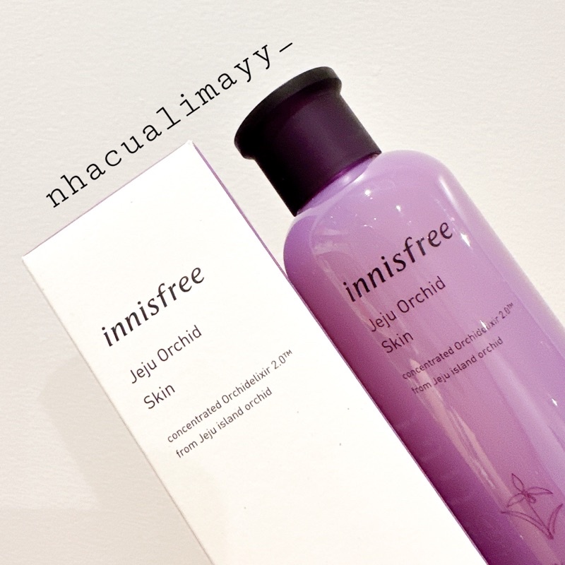 Nước hoa hồng dưỡng ẩm chống lão hoá chiết xuất hoa lan tím Innisfree Jeju Orchid Skin 200ml
