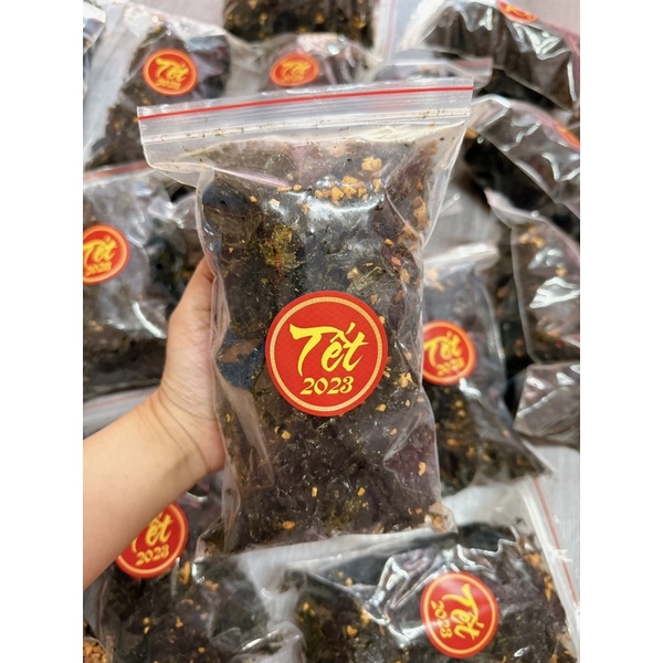 Rong Biển Giòn Lắc Tỏi Phi Túi Zip Trung