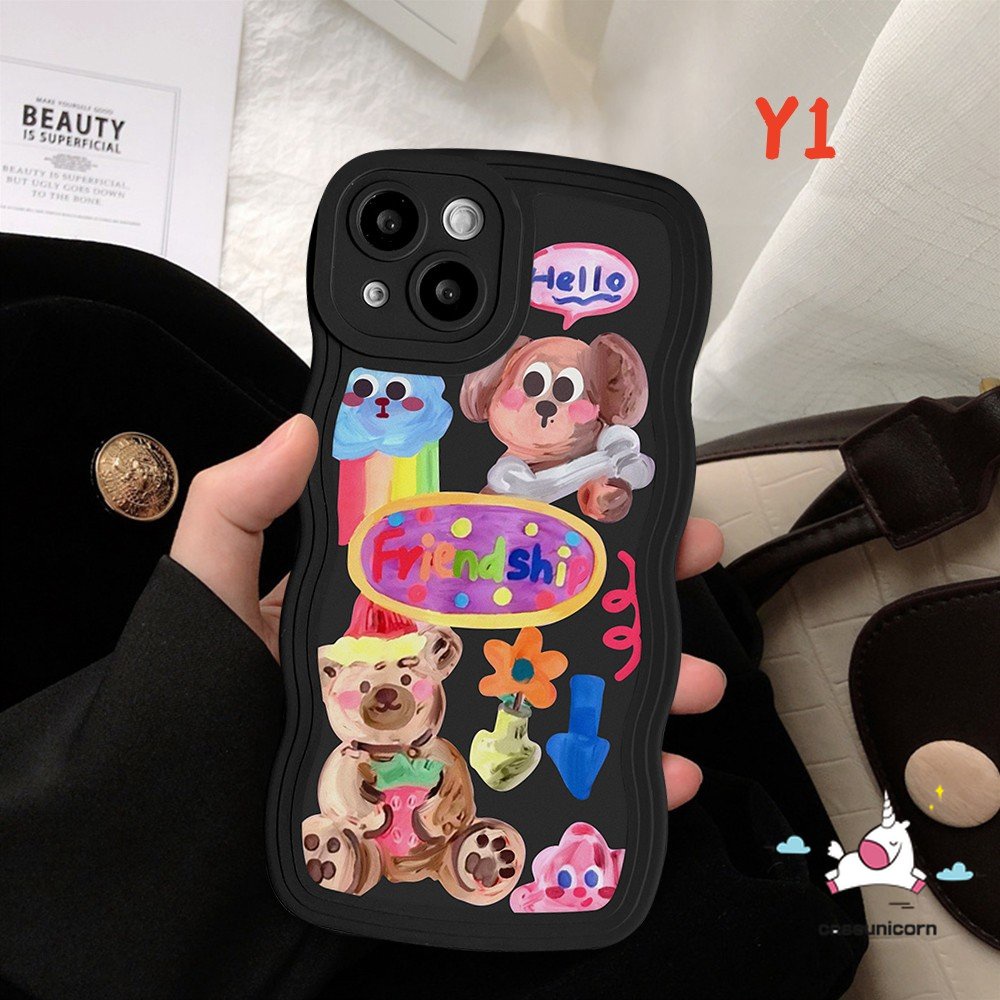 Ốp Điện Thoại Cho Oppo A17K A96 / 57 / 54 / 17 / 77 / 15 / 78 / 12 / 16 / 5S / 55 / 76S / 3S / 5 / 74 / 7 / 16K / 1K / 77S / 53 Vỏ Bọc Bảo Vệ Hộp Sạc Tai Nghe Airpods Họa Tiết Hoạt Hình Dễ Thương