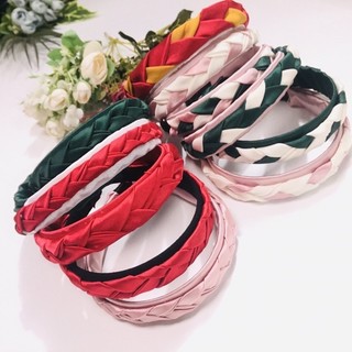 bờm lụa tết nhiều màu