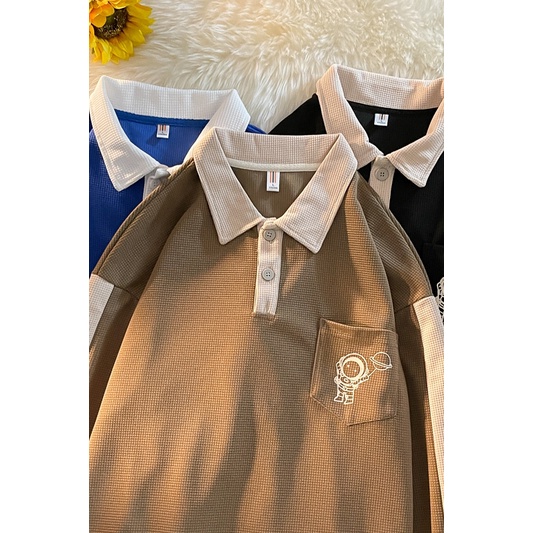 Áo Thun polo Màu Sắc Tương Phản Thời Trang Cho Nam