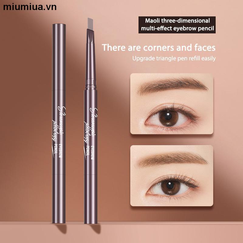 miumiuaChì kẻ mày MYONLY với 2 trong 1 đầu hình tam giác/Bút Vẽ Lông Mày