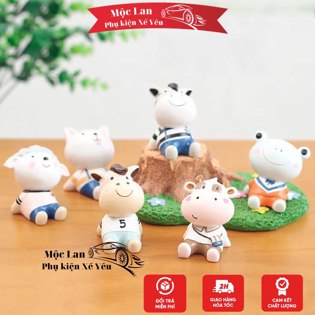 Mô hình trang trí Talo, bàn làm việc, phòng khách 6 con vật ngộ nghĩnh đáng yêu - quà tặng cuộc sống