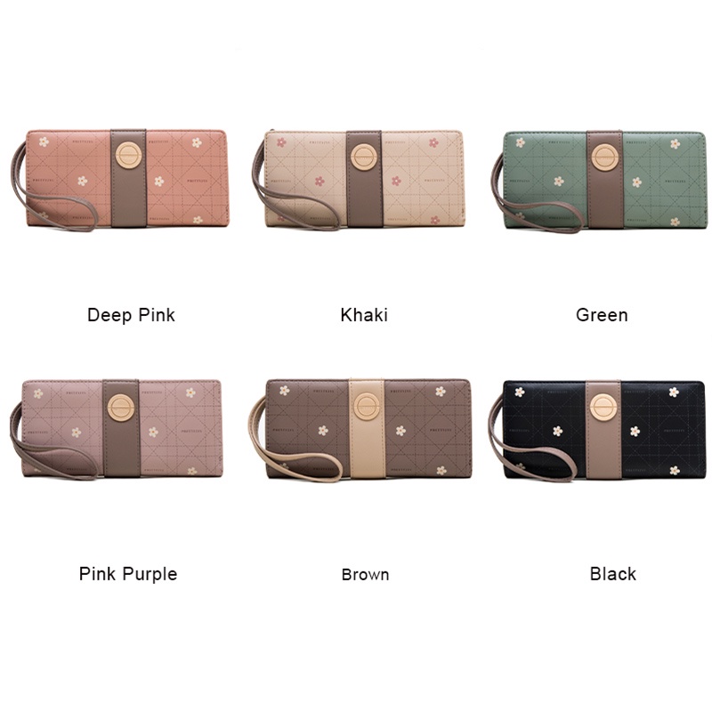 Ví Dài Nữ Có Dây Đeo Cổ Tay Đa Năng