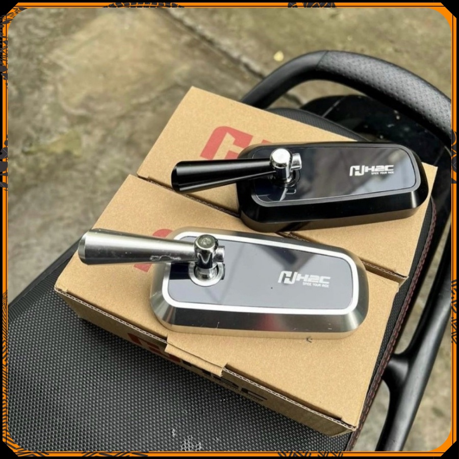 Gương H2C Vuông Chân Ngắn Full CNC- Sản Phẩm Chất Lượng Cao, Gương H2C Chân Ngắn Kính Trắng Cao Cấp