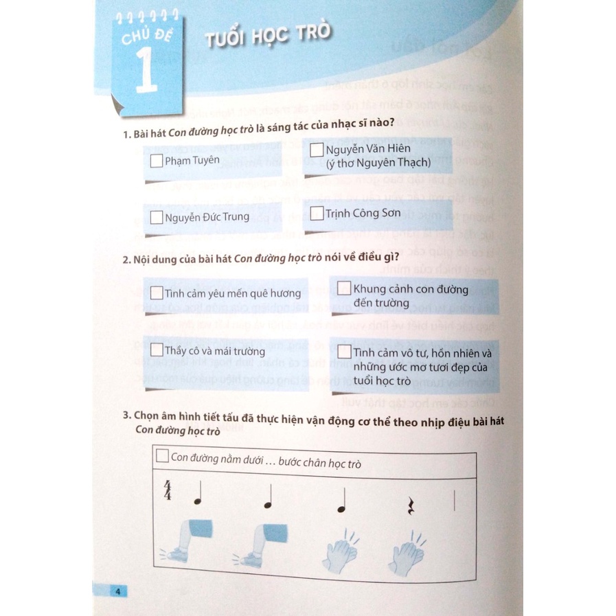 Sách - Bài tập Âm nhạc 6 - Kết nối
