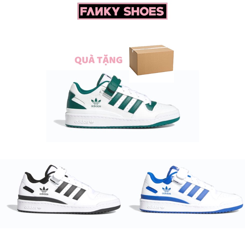 Giày Thể Thao Adidas Forum 84 Cổ Thấp 3 Sọc Màu Hot Xanh Lá, Đen, Xanh Dương Cực Êm Chân Full Box