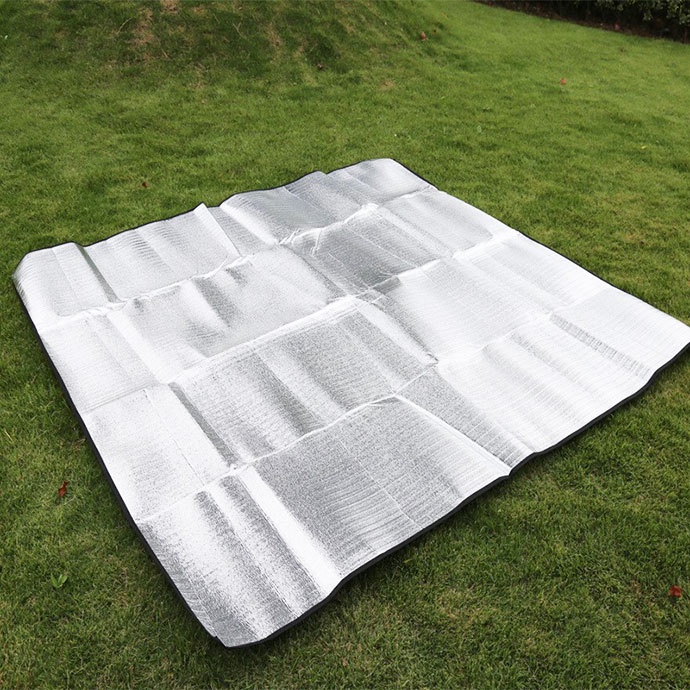 Thảm trải du lịch tráng bạc 2mx1m5, 2mx2m, 2mx2m5- Thảm cách nhiệt dã ngoại- Bụi Travel