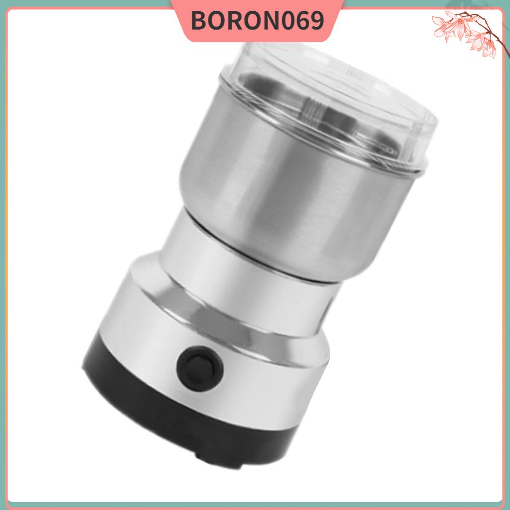 Boron069 Máy Mài Điện 4 Lưỡi Dao Nắp Trong Suốt An Toàn Cà Phê Đa Năng Cối Xay Cho Các Loại Thảo Mộc Ngũ Cốc Phích Cắm US 110V