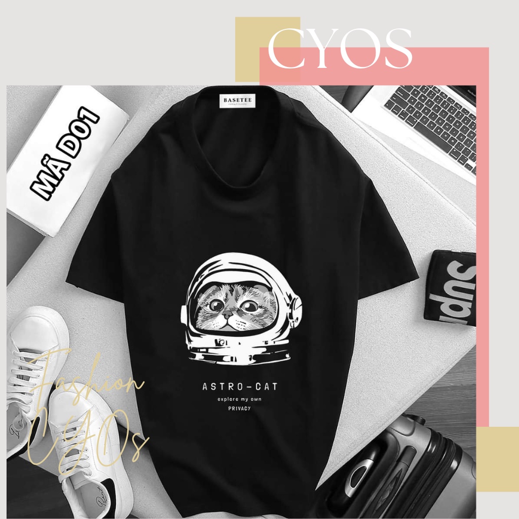 Áo Thun Unisex Nam Nữ CYOS - CY114 Oversize S-6XL Bigsize > 100kg Có Hình Các Loại Áo Cá Tính, Áo Hoạt Hình