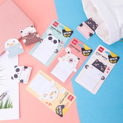 Giấy note ghi nhớ/Ghi chú DELI nhiều mẫu dành cho học sinh, sinh viên, giáo viên