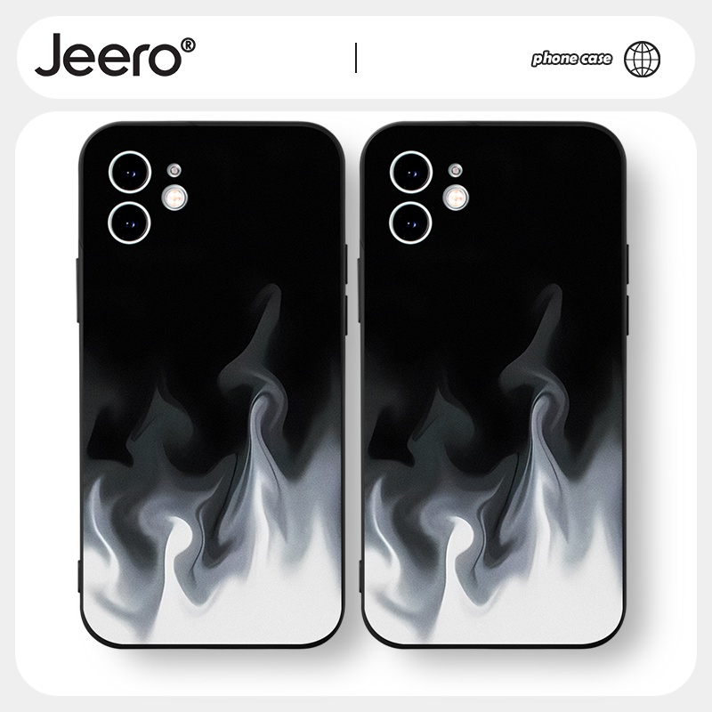Ốp lưng JEERO mềm dễ thương đẹp ngầu nam Cho iPhone 14 13 12 11 Pro Max SE 2020 X XR XS 8 7 ip 6S 6 Plus kute HFF2347