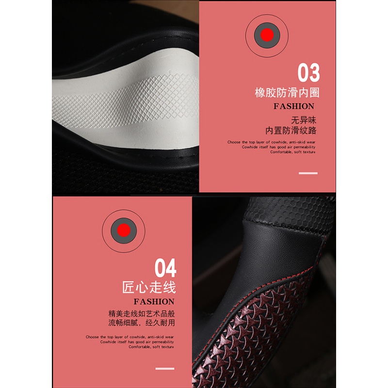 Bao Da Bọc Vô Lăng Xe Hơi Họa Tiết Sợi Carbon Cho Toyota Fortuner 2016-2019 2021 2022 Hilux 2015-2019 2020 2022