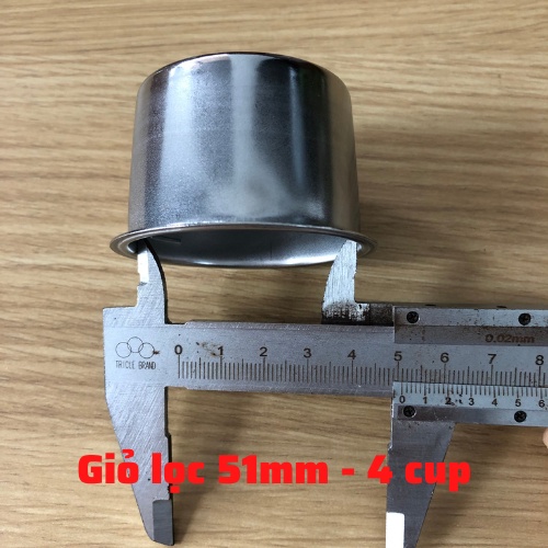 Giỏ lọc 51mm/ Chén lọc 51mm cho tay pha máy cà phê - linh kiện máy cà phê