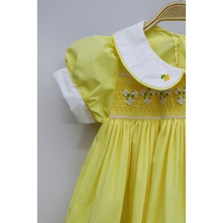 ĐẦM SMOCK CỔ SEN VÀNG
