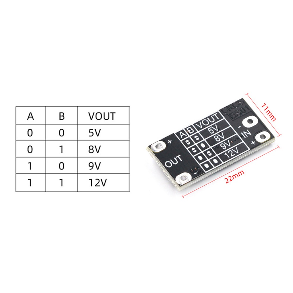 Module tăng áp DC Mini từ 3.7-12V lên 5V/8V/9V/12V