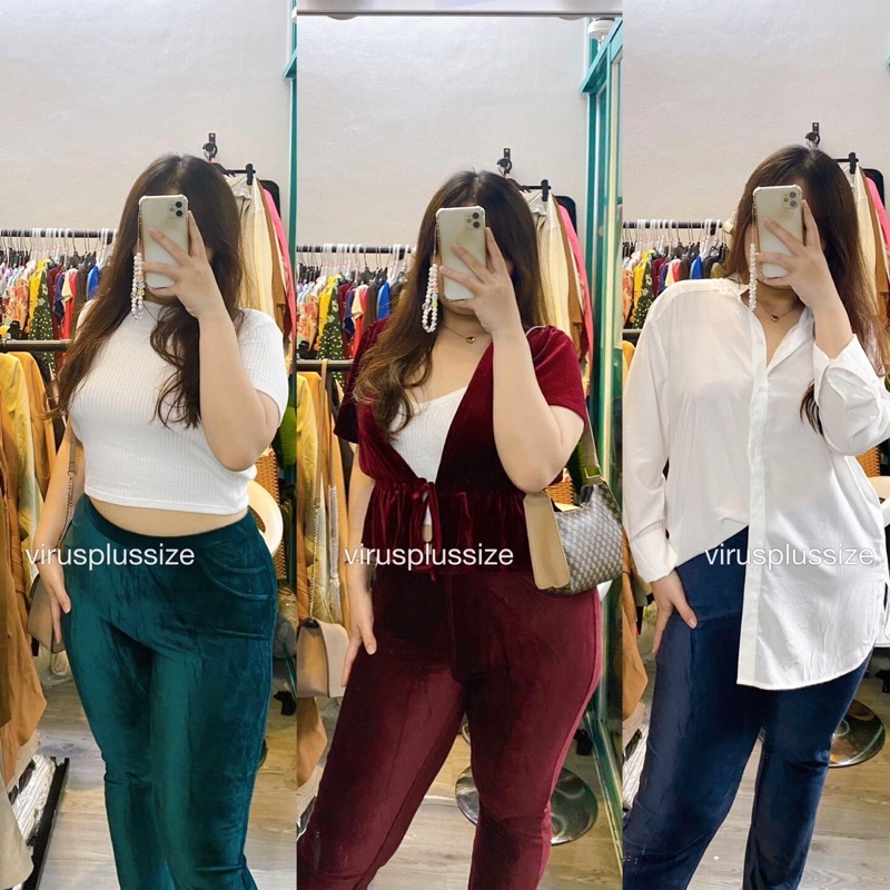 quần tregging nhung xuất xịn bigsize