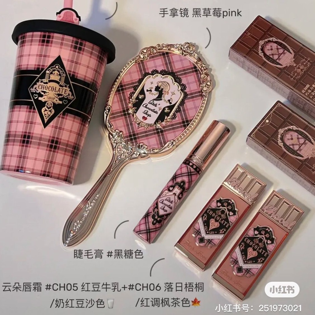 Bán Chạy!Cốc Uống Nước Kẹp Uốn Cong Lông Mi / Gương Cầm Tay Họa Tiết Chấm Bi Màu Sắc Tinh Tế