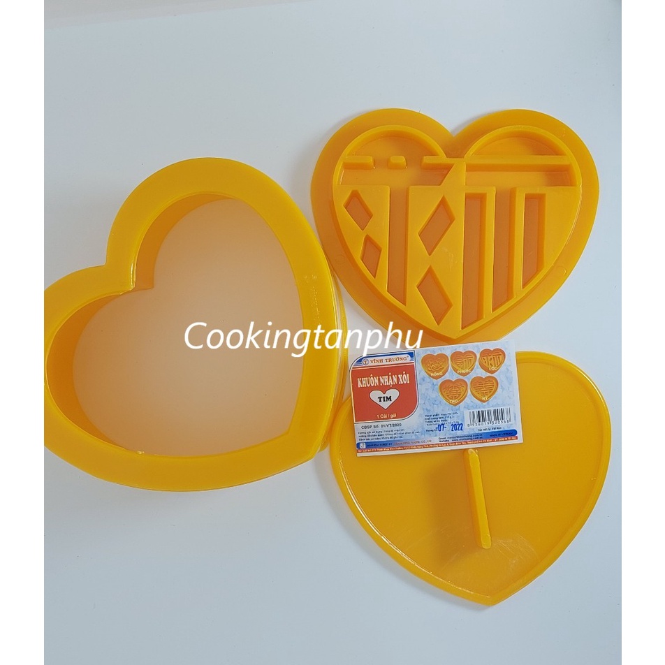 Khuôn Xôi Tim - Hoa Hồng - SH - Phước - Lộc - Thọ 15 cm Vt