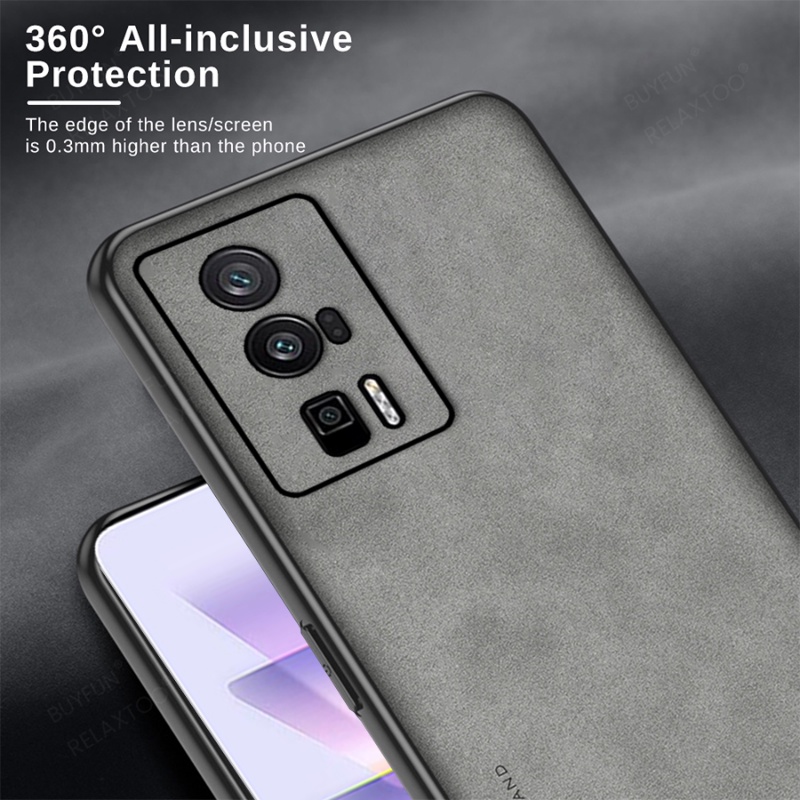 Ốp Điện Thoại Da Cừu Phối Silicon Mềm Nhám Siêu Mỏng Chống Sốc Cho Xiaomi Redmi K60 Pro K60Pro K60E K 60 RedmiK60 5G