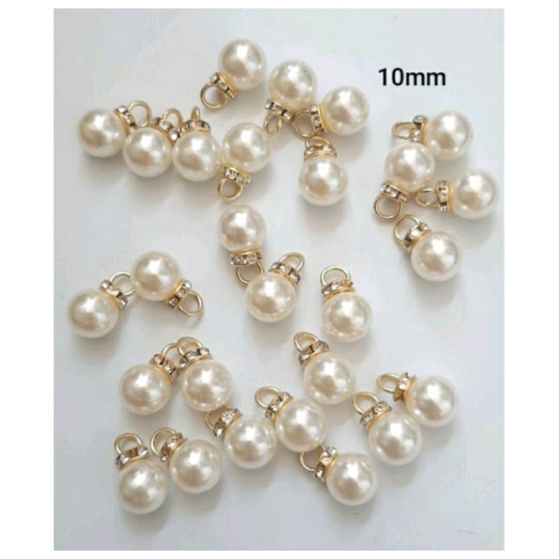 túi 5 hạt trai có móc treo size 10mm