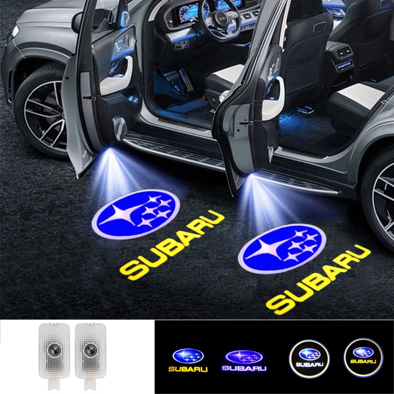 Set 2 Đèn Chiếu Sáng Gắn Cửa Xe Hơi Subaru Forester Outback Legacy XV Impreza Tribeca