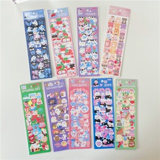 Sticker gấu thỏ Cherry Trang trí toploader