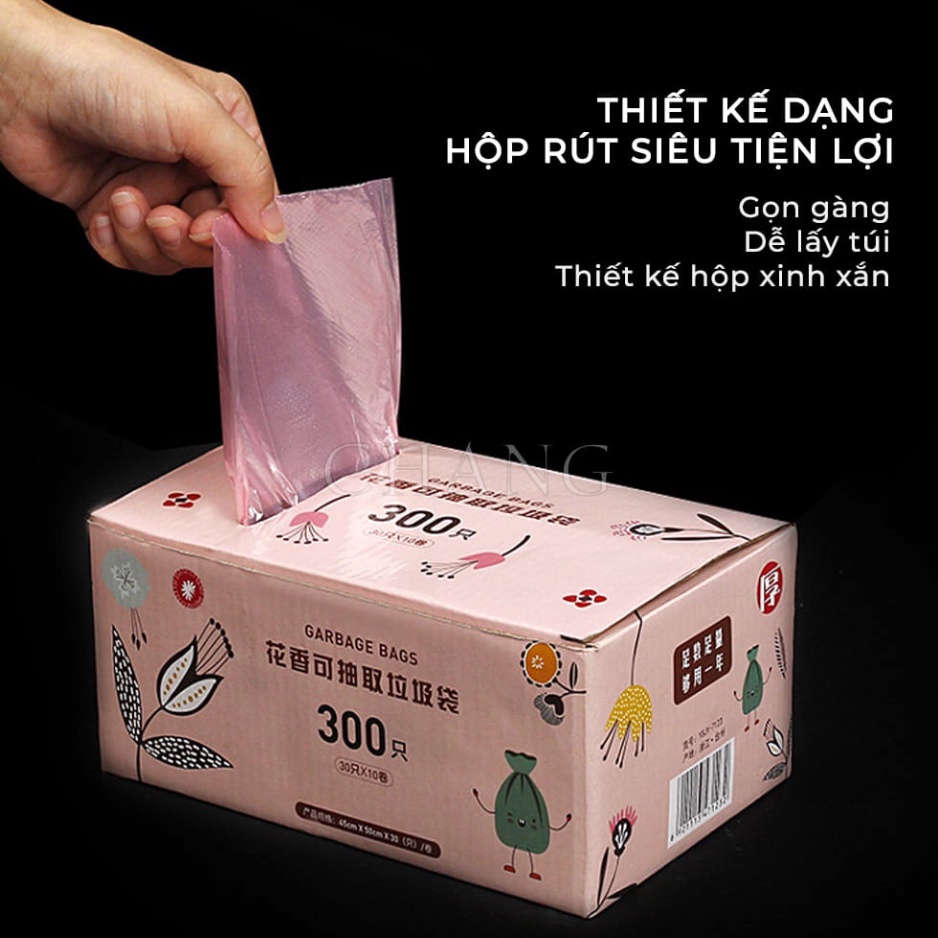 Set 300 túi đựng rác siêu dai tiện lợi kích thước 45x50cm