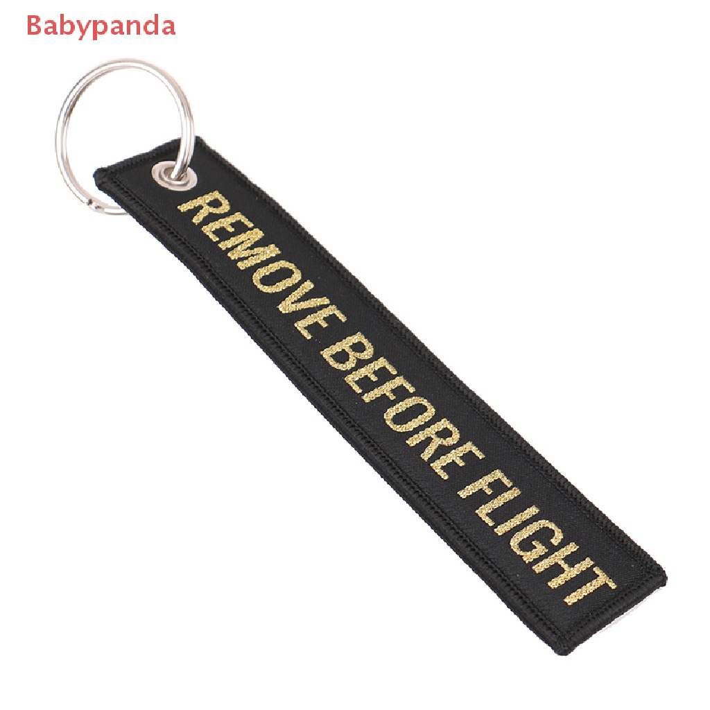 Móc Khóa Hành Lý / Xe Máy / Xe Hơi Thêu Chữ Remove Before Flight
