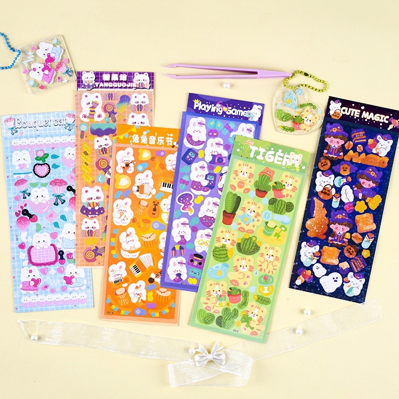 Sticker tấm trang trí toploader xinh xắn