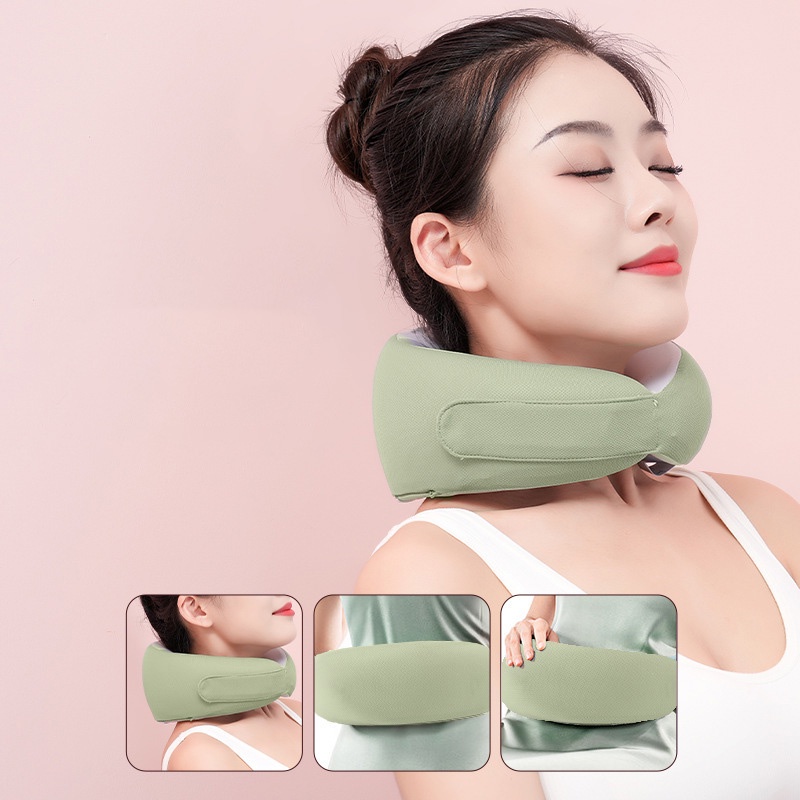 JIASHI Gối Mát Xa Cổ Vai Và Cổ Hình Chữ U Bằng Memory foam Tiện Dụng Dùng Trong Xe Hơi / Nhà Cửa