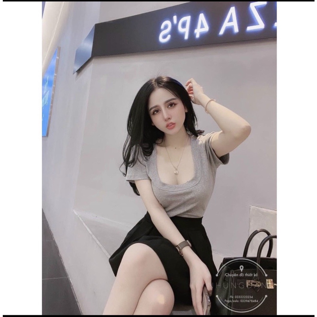 B285- SET 3 ÁO PHÔNG NỮ CỔ U