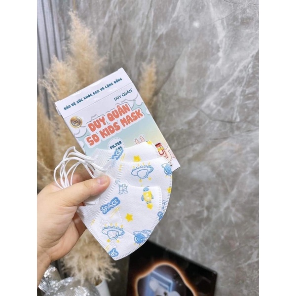 Hộp 100 chiếc khẩu trang 5d bé Duy Quân