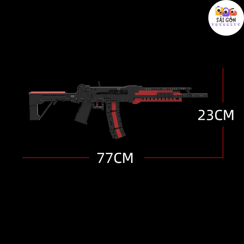 Đồ Chơi Lắp Ráp Mô Hình CSGO Súng AK12 MOC Với 700+ PCS - Bản Thiết Kế Tiêu Chuẩn Của Kevin