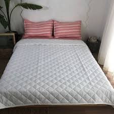 Mền trơn cotton chần bông cao cấp