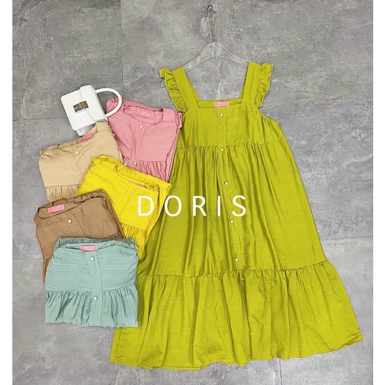 váy bầu chất lụa hàn cánh tiên free size (43-68kg)