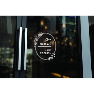 decal giờ mở cửa