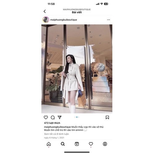 Pass áo khoác dạ Mai Phương Bùi