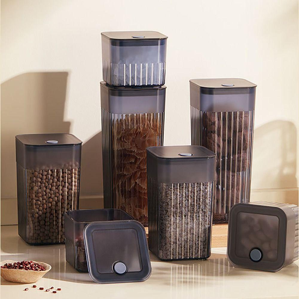 EBINLANDS Hộp Đựng Thực Phẩm Bằng Nhựa Trong Suốt Chống Ẩm Tiện Dụng Cho Nhà Bếp