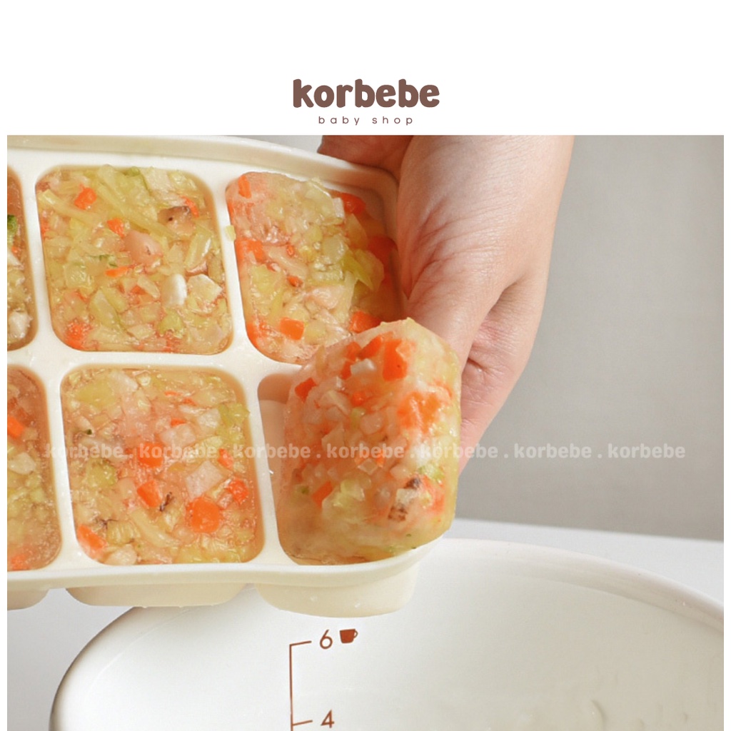 Khay trữ đông đồ ăn dặm silicone cho bé Baby & I Hàn Quốc