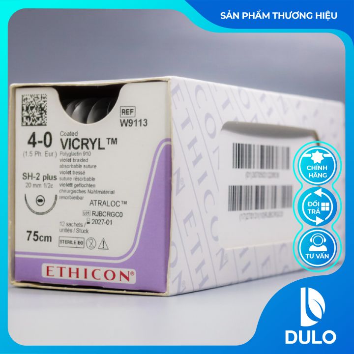 Chỉ phẫu thuật Vicryl 4/0