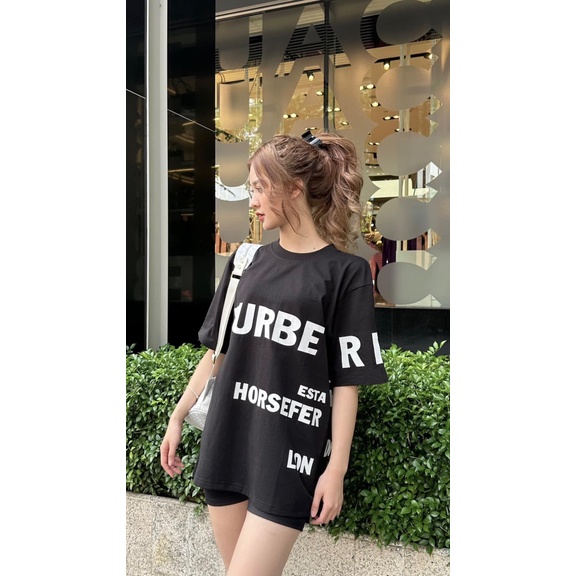 Áo Thun BBR Lon Don Fom Rộng Nam Nữ - Áo Phông Cotton Chữ In